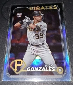 Nick Gonzales RC 2024 Topps Series 1 Rainbow Foil Pittsburgh Pirates #168 Rookie - Bild 1 von 2