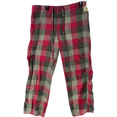 Pantalones para dormir LIFE IS GOOD talla S gris rojo a cuadros 100 % ALGODÓN ropa de estar DEFECTUOSOS Foto 1 de 4