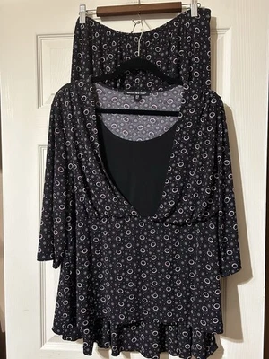 Conjunto de maxi falda y blusa vintage Briggs para mujer talla 2XL minimalista Foto 1 de 4