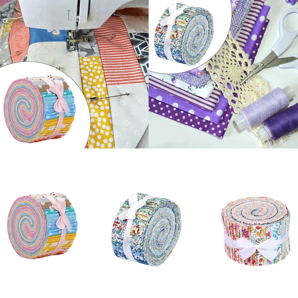 Jelly Rolls Fabric Jelly Rolls Patchwork Precut Cotton Jelly Rolls Fabric Strips - image 1 of 1