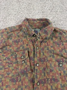 Vintage The Territory Ahead Cordhemd Medium Southwestern Azteken Langarm - Bild 1 von 7