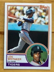 1983 Topps Baseball #509 Lou Whitaker - Detroit Tigers - NM - Picture 1 of 2