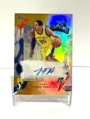 Auto #'d 50! Juan Toscano-Anderson 2024-25 Topps G League Gold Refractor Auto - Image 1 of 2