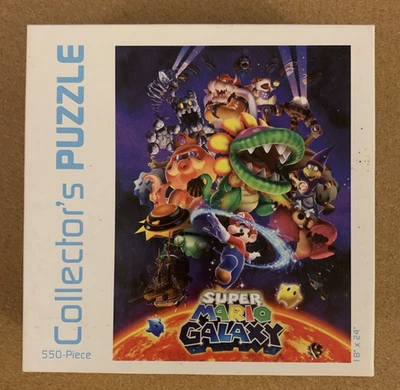 USAopoly 2012 Nintendo Super Mario Galaxy 550 Piece Collector's Jigsaw Puzzle - Image 1 of 4