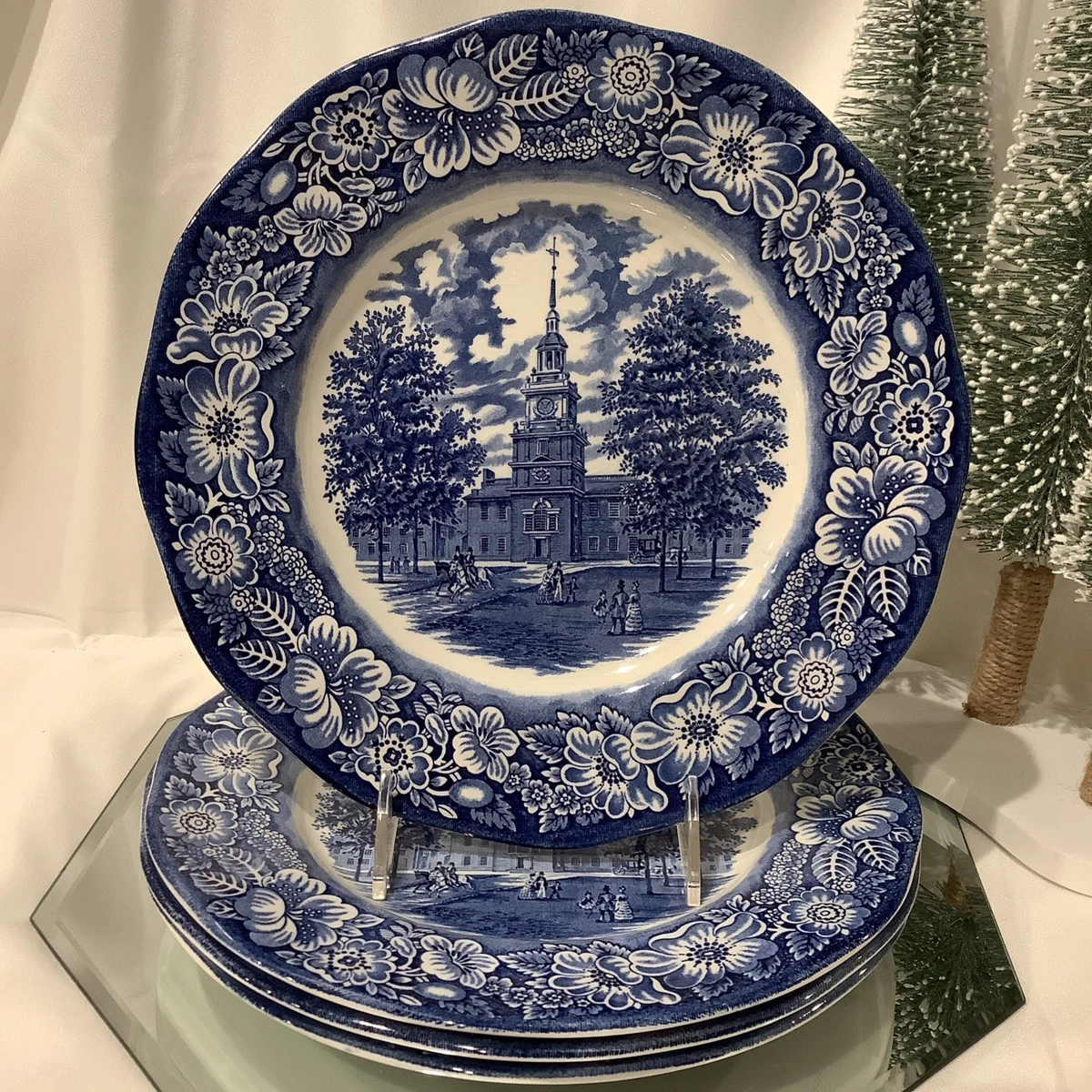 Liberty Blue Plate Independence Hall for sale | eBay
