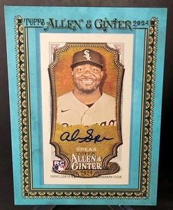 2024 Topps Allen & Ginter Blue Framed Auto Alex Speas RC 32/50 Chicago White Sox - Picture 1 of 2