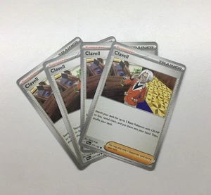 4x Clavell 177/193 - Play Set - Paldea Evolved Pokémon TCG NM - Picture 1 of 2