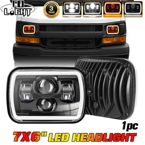 For Chevy Express Cargo Van 1500 5X7" 7X6"INCH LED projector Headlight Hi/Lo DRL - Picture 1 of 9