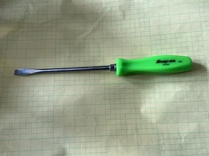 Snap On Schraubendreher volle Größe flache Seite SDD8A USA harter Griff hellgrün neu - Bild 1 von 10