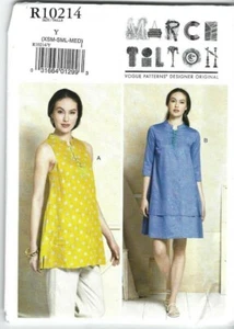 Vogue Patterns R10214, 9376 MARCY TILTON, Dress and Tunic, Size 16 - 26, Uncut - Picture 1 of 2