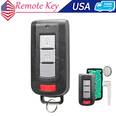 Llavero inteligente para Mitsubishi Outlander 2012 2013 2014 2015 2016 2017 2018 2019 Foto 1 de 4