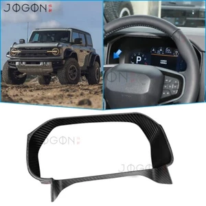 Cuadro interior tablero calibre moldura para Ford Bronco Raptor 2022-2025 carbono mate - Imagen 1 de 12