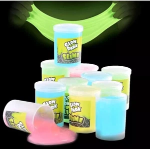 12 Containers Of Glow In The Dark Multi-Color Neon SLIME For Kids Blowout Sale! - Picture 1 of 8