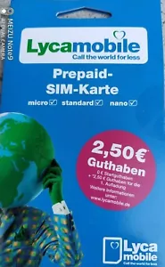 Lycamobile SIM karte nur 2,40 € - Bild 1 von 1