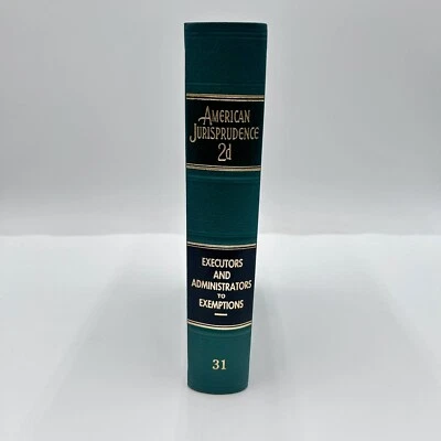 American Jurisprudence 2d State and Federal Vol 31 Executors Administration Exem - Image 1 of 4