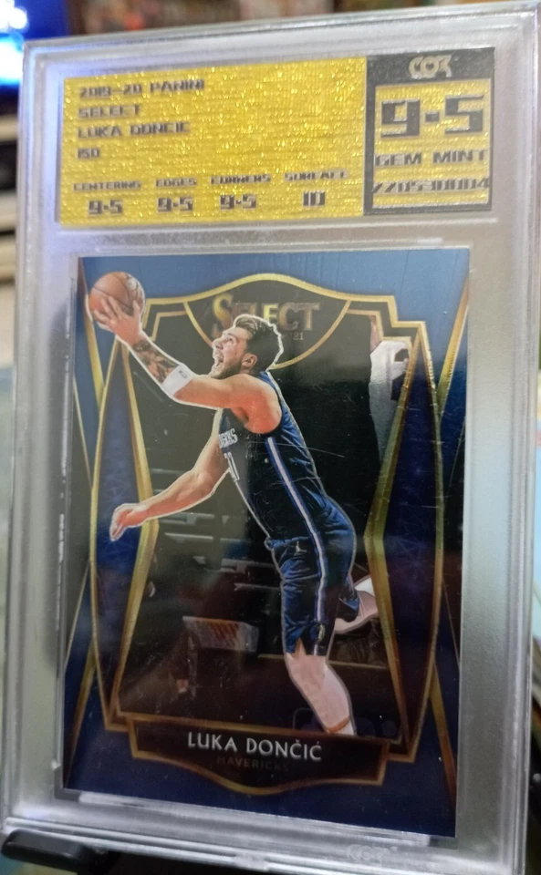 Luka Dončić 2019-20 PANINI Select NBA card (COR-9.5 Gem Mint) - Image 1 of 4