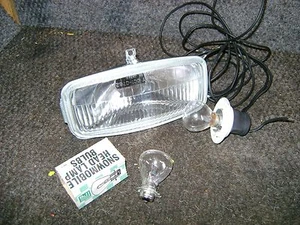 NEW VINTAGE UNIVERSAL SNOWMOBILE HEADLIGHT LIGHT 12 VOLT W/ BULB JOHN DEERE SKI  - Bild 1 von 11