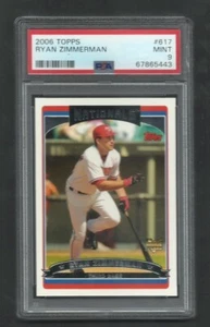 PSA 9 MINT RYAN ZIMMERMAN ROOKIE 2006 TOPPS #617 JB - Bild 1 von 1