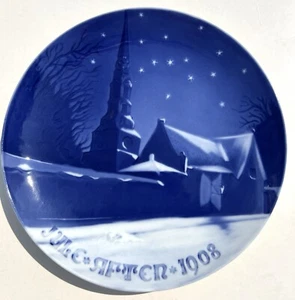B&G Bing & Grondahl Weihnachtsteller St. Petri Kirche 1908 Kopenhagen - Bild 1 von 7