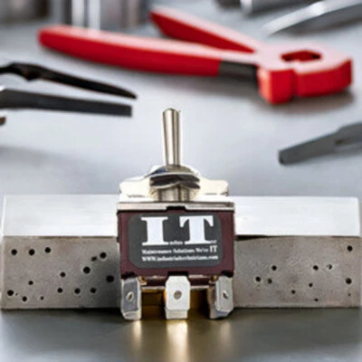 IndusTec Heavy 20 A DPDT 6 quick pins Toggle Switch Momentary 3 Pos See VIDEO