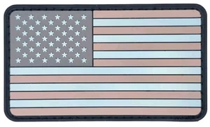 USA AMERICAN COUNTRY FLAG SUBDUED TACTICAL PVC HOOK MORALE PATCH - Picture 1 of 2