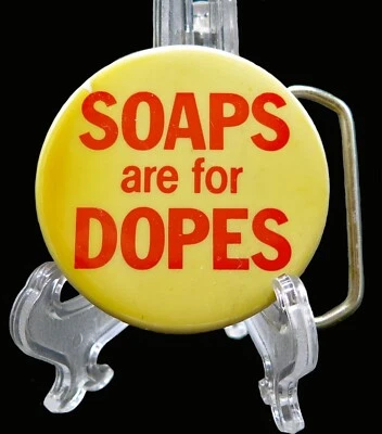 Los jabones son para hebilla de cinturón vintage de madera Dopes Foto 1 de 3