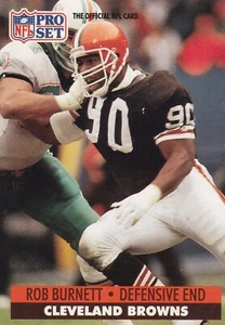 1991 Pro Set #471 Rob Burnett NFL Cleveland Browns + (Yes 4 Free Mystery Cards) - Picture 1 of 2