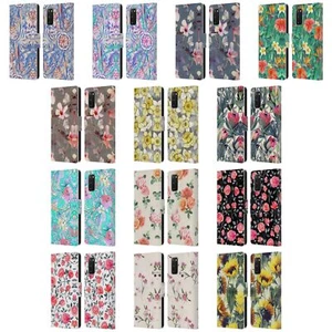 OFFICIAL MICKLYN LE FEUVRE FLORALS LEATHER BOOK WALLET CASE FOR SAMSUNG PHONES 2 - Picture 1 of 19