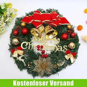 32CM WEIHNACHTSKRANZ TÜRKRANZ WEIHNACHTEN KRANZ WEIHNACHTSDEKO WEIHNACHTS KRANZ - Bild 1 von 19