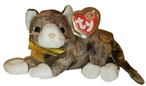 Ty Beanie Baby - CAPPUCCINO the Cat 2003 BBOM 6.5" NEW MWMTs Stuffed Animal Toy - Picture 1 of 8