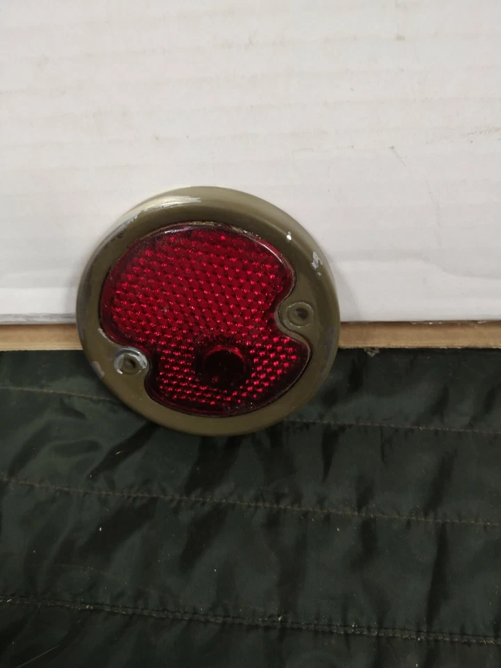 NOS MOPAR GLASS TAIL LIGHT LENS AND BEZEL PN 565089 FOR 1939-53 DODGE,FARGO  - Image 1 of 1