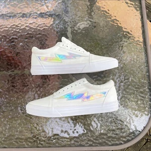 Brand New Revenge x Storm Ian Conner White Iridescent Bolt Mens Size 11 - Picture 1 of 6