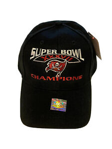 Vintage Tampa Bay Buccaneers Hat NFL 2003 Super Bowl Champions New Black OTTO