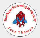Printed Personalised Thank you for coming to my party Sticker Labels 