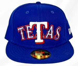 Authentic New Era 59Fifthy Custom "TETAS" Rangers Overlap Hat - Picture 1 of 5