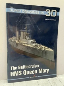 The Battlecruiser HMS Queen Mary Super Drawings in 3D Scale Models SC Full-color - Imagen 1 de 8