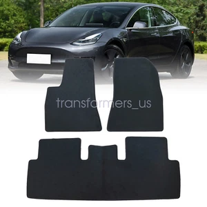 For 2017 2018 20191 2020 2021 2022 2023 Tesla Model 3 Full Set Floor Mats Carpet - Picture 1 of 13