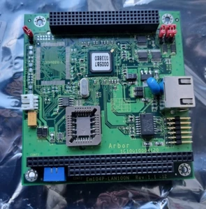 ARBOR EM104P-LAN100N REV 1.1 -12 ETHERNET NETWORK MODULE (R3S8.2B2) - Imagen 1 de 5