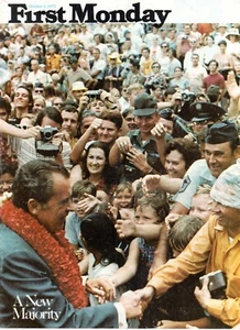 POLITIK Broschüre (1972/1002) "FIRST MONDAY" NIXON/RNC New Majority Cartoons   - Bild 1 von 12