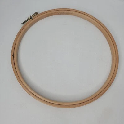 Embroidery Hoop Wooden Screw Tension Made In England 7" Cross Stitch Needlepoint - Image 1 of 4