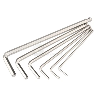 Inch Hex Wrench Allen key Ball/Flat Head Long CR-V Nickel-Chromium Alloy Steel - Image 1 of 4