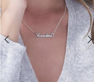 Collana con nome da donna acciaio collane pendagli idea regalo donna compleanno - Foto 1 di 3