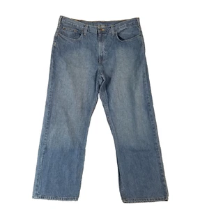 Perry Ellis jeans men's 40 x 30 relaxed fit straight blue denim pants retro - Picture 1 of 12