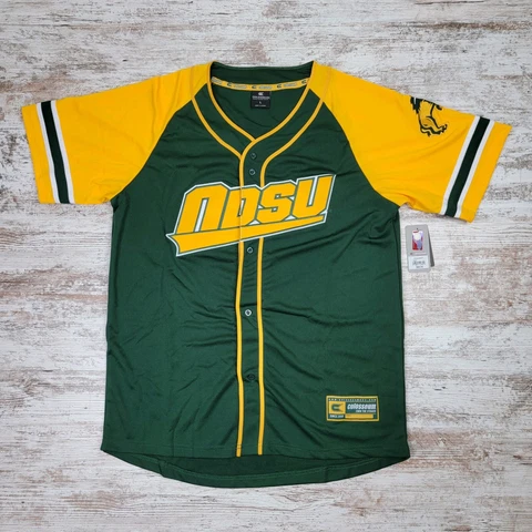 NWT NDSU North Dakota State Bison Baseball Jersey Colosseum Athletics Size Large Cover