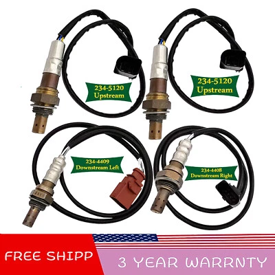 Sensor de oxígeno arriba+abajo 234-4414 4 piezas para 06E906265D Audi A6 A4 3,2 L V6 2005-2009 Foto 1 de 4