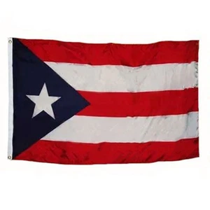 3x5 Puerto Rico Rican Dark Blue Weather Resistant Poly Flag 3x5' Banner Grommets - Picture 1 of 2