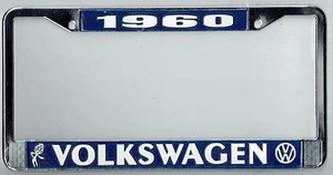 Telaio targa Volkswagen VW Bubblehead vintage California 1960 SC BUS BUG - Foto 1 di 1