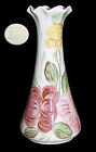 Blue Ridge Floral Delphine 9 1/4" Tall Multicolored Roses Vase PRETTY!