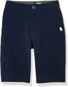 Quiksilver Youth Size 29 NAVY BLUE Union Amphibian Hybrid Short Walk or Water - Picture 1 of 3