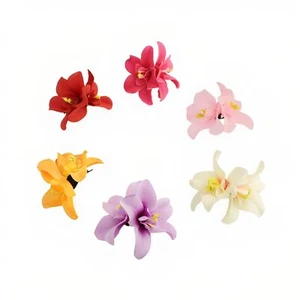 6 PCS Hawaiian Flower Hair Clips for Women Girls Artificial Tropical Hibiscus... - Picture 1 of 7